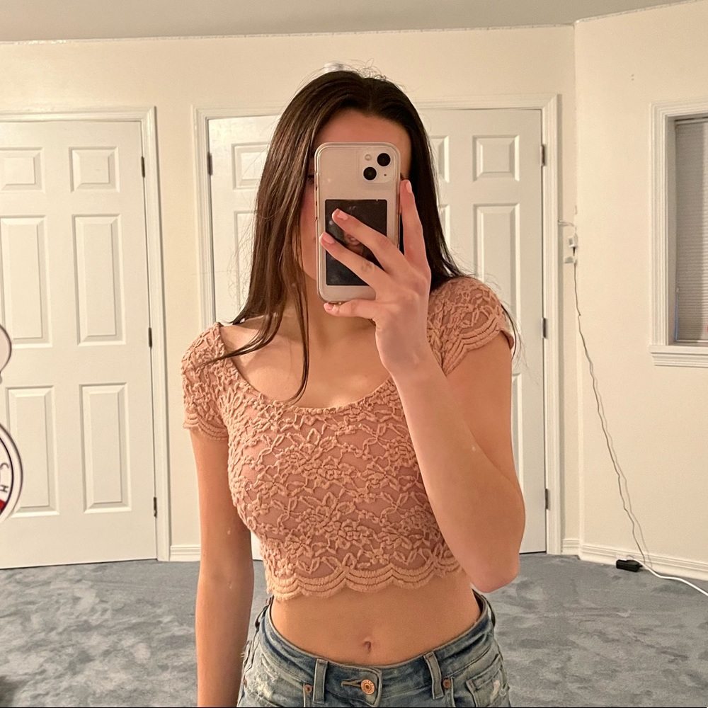 Forever 21 Lace Crop Top